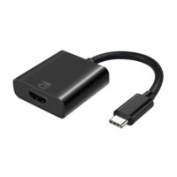 CONVERSOR USB-C A HDMI 4K@60HZ  USB-C/M-HDMI/H  NEGRO  15CM