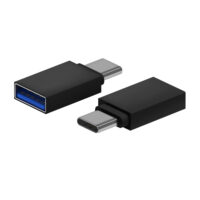 MINI ADAPTADOR ALUMINIO USB 3.2 GEN1 3A  TIPO USB-C/M-A/H  NEGRO