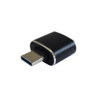 MINI ADAPTADOR USB 3.1 GEN2 3A  TIPO USB-C/M-A/H  NEGRO