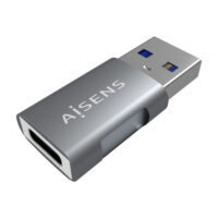 MINI ADAPTADOR USB 3.2 GEN2 10G 3A  TIPO USB-C/H-A/M  GRIS