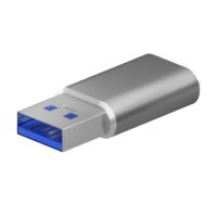 MINI ADAPTADOR USB 3.2 GEN2 / USB 2.0 3A  TIPO USB-C/H-A/M  GRIS
