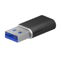 MINI ADAPTADOR USB 3.2 GEN2 / USB 2.03A  TIPO USB-C/H-A/M  NEGRO