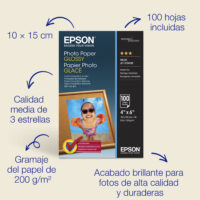 Photo Paper Glossy 10x15cm 100 PAG.