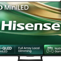 Serie E8 MiniLED 85E8S  85 pulgadas Hi-QLED MiniLED  Modo Juego 144 Hz Nativos  Subwoofer integrado