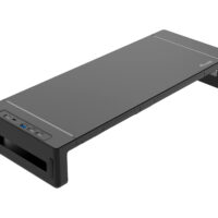 Soporte de monitor ergonómico con USB (USB-A x 4, USB-C x 1)